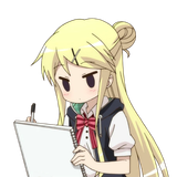 anime girl taking notes