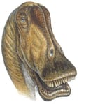 Silly face dinosaur