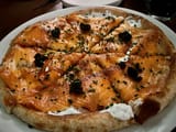 salmon caviar pizza