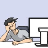 welp in front of computer