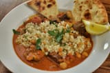 Moroccan lamb stew with pearl couscous