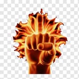 flaming finger
