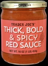 thick bold and spicy red sauce