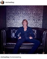 michael bay contemplating