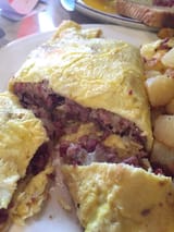 corned beef hash omelette