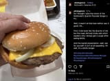 mcdonald&#039;s onion burger with cheese