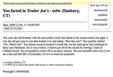 farted in trader joes