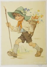 1726_malchik_s_korzinoj_cvetov_khud_lungers_khausen_lungers_hausen_otkrytka_germanija_gdr_1952_g