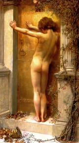 Anna Lea Merritt 1844 1930 Love Locked Out 1889
