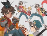 __shulk_and_chai_xenoblade_chronicles_and_2_more_drawn_by_dadeltan__571859bb740c85bcc1ac6900a0854c72