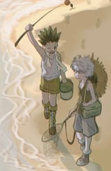 killua and gon fishing