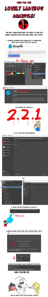 Ladybug Drawpile Instructional