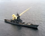 USS New Jersey firing Harpoon