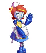 lady tron waving