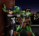 leo_and_karai__finished__by_bakameganekko
