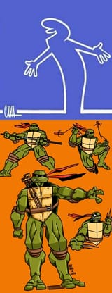 a linea style tmnt
