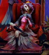 octavia on a chair