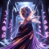 AI Glowing Runes Elsa (201)