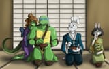 tmnt__teasing_leo_by_ty_chou-d5w3sgg