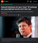 openai sam altman copyright infringement
