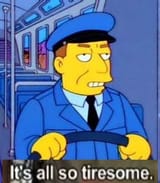 Simpsons tiresome