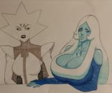 blue mogging white