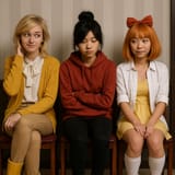 Teenage Girls in Cozy Waiting Area