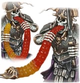 Skeleton Eats Gummy Worm