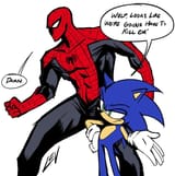 Spiderman and Sonic