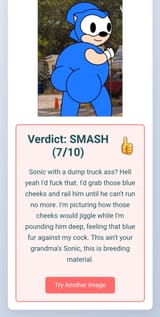 Sonic&#039;s big blue cheeks