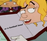 Hey arnold helga football head