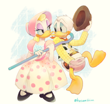 __donald_duck_daisy_duck_sheriff_woody_and_bo_peep_mickey_mouse_friends_and_1_more_drawn_by_sarara1119__416f0d2b8511082eeb9f4791ce829038