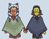 Ahsoka and Barris ponchos