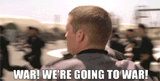 going to war