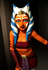 Star Wars_ The Clone Wars style, Lucasfilm Animation Style, coruscant apartment s-731963098