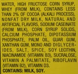 Yoohoo ingredients