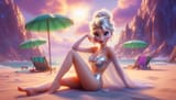 AI Lilac Sky Beach Elsa (94)