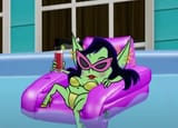 she likes to swim