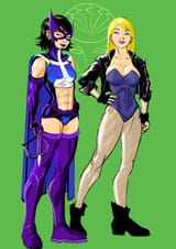 100049 - artist_dravotnogg batgirl black_canary cassandra_cain cosplay dc huntress stephanie_brown