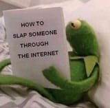 how to slap someone through the internet
