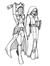 Morvali Ahsoka and Barriss line work