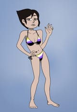 masha in nonbinary bikini