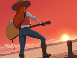 Wendy guitar Sunset