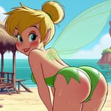 Tink_at_the_beach