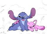 blue and pink space koalas by freakpaws