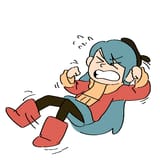 Hilda kicking thrashing