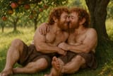20250606_1242_Hobbits Under Apple Tree_simple_compose_01jx2d7dy6ew8az3ggagmam7k3