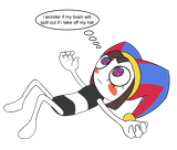 Pomni wondering