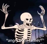 angry skeleton