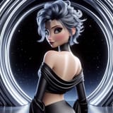 AI Indigo Pixie Hair Elsa (173)
